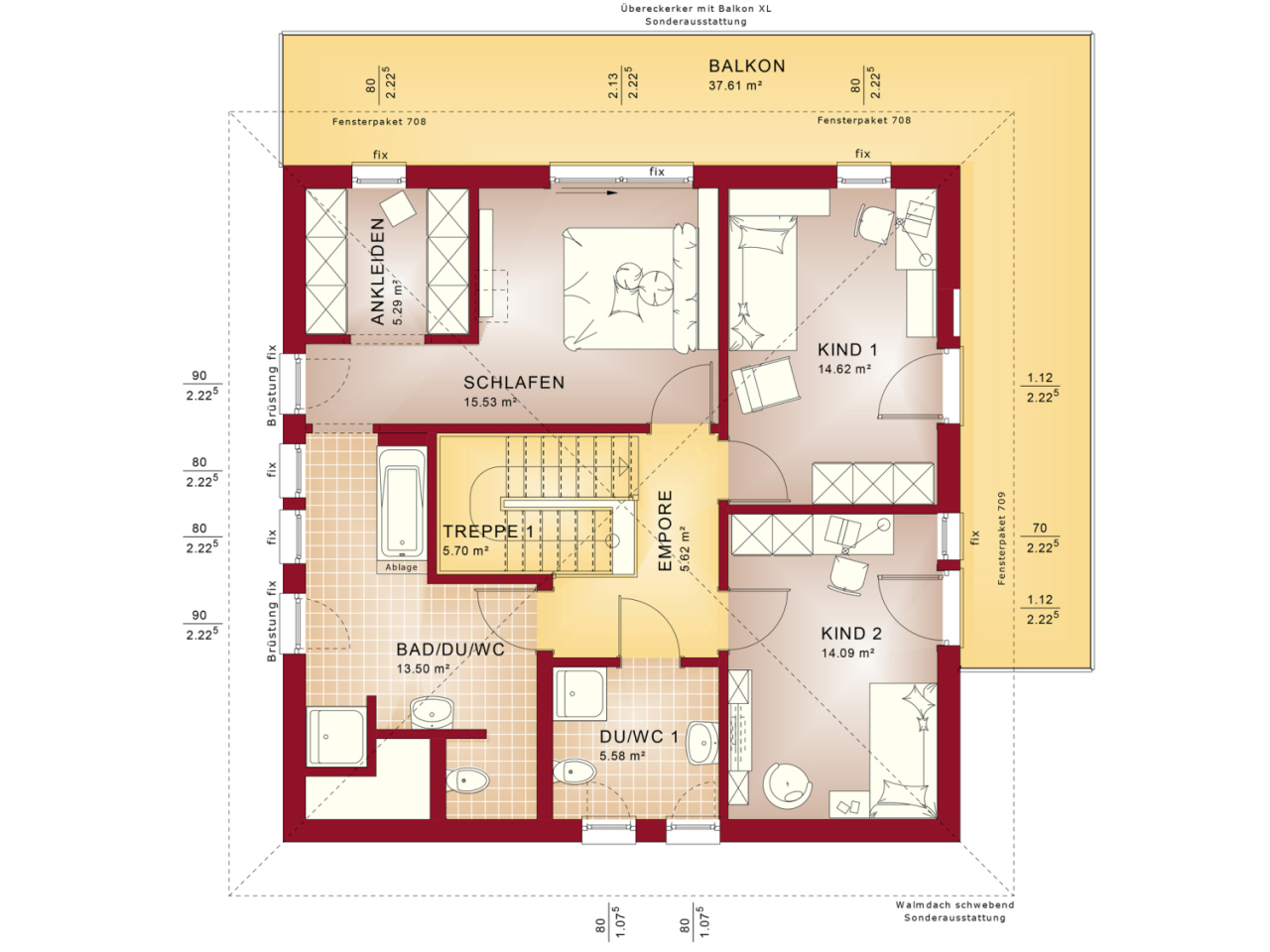 Individuell bauen z.B. Haus Evo 148 zur Ausstattung fertig