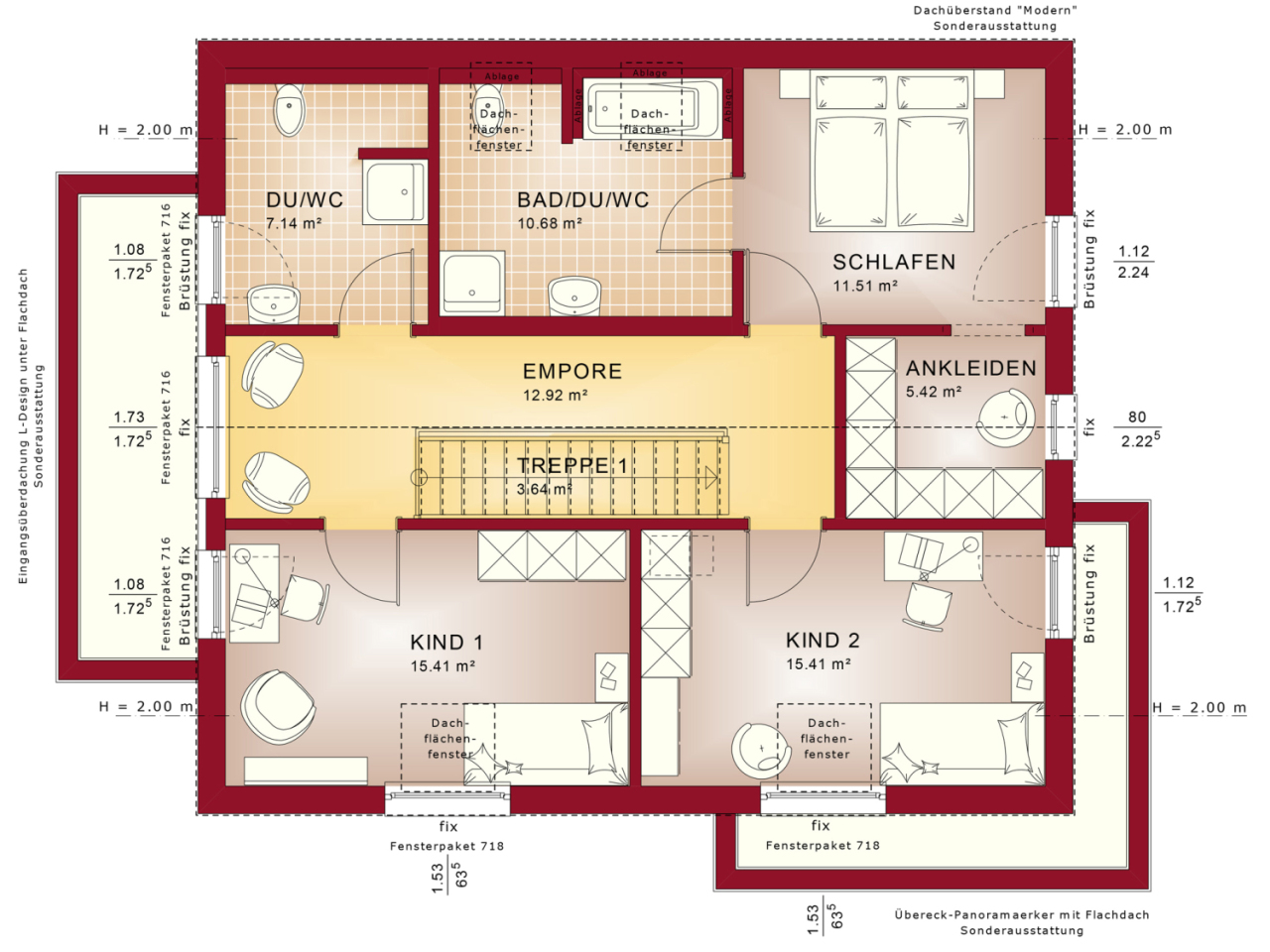 Individuell bauen z.B. Haus Evo 148 zur Ausstattung fertig